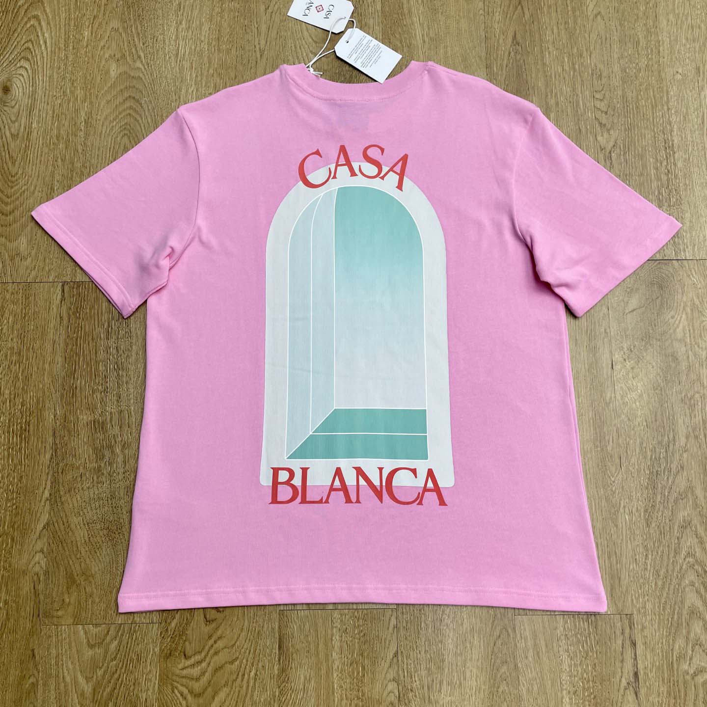 Casablanca Pink L'Arc Coloré T-Shirt    C1067 - EUR FASHION
