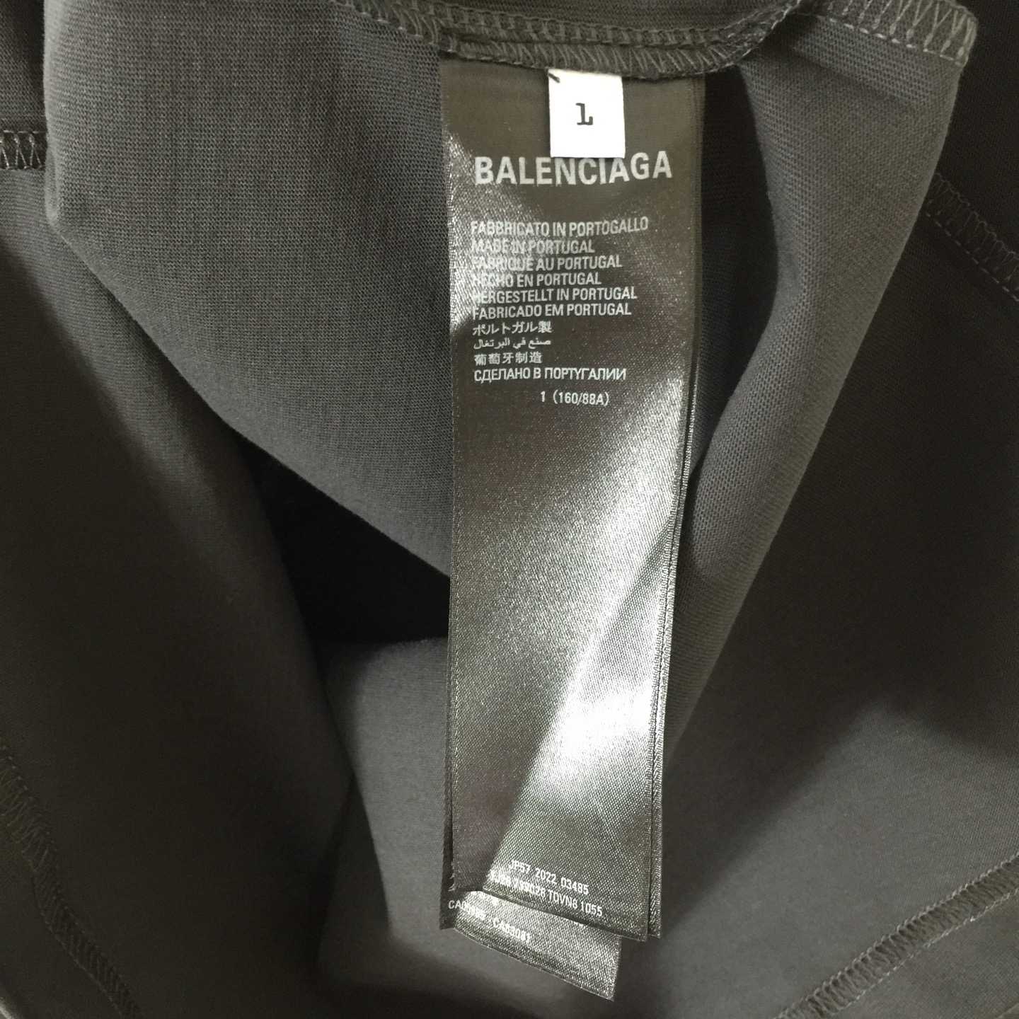 Balenciaga Basketball Series - Oversized T-Shirt in washed black vintage jersey - EUR FASHION