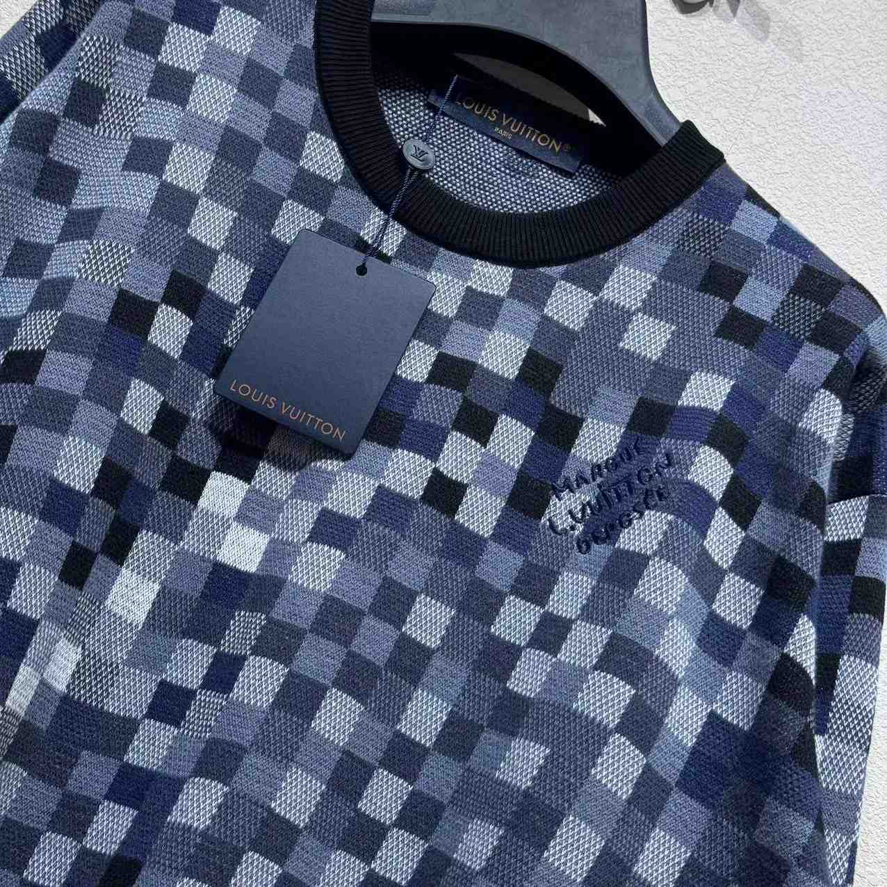 Louis Vuitton LV Vers Damoflage Jacquard Pullover   1AGHTP - EUR FASHION