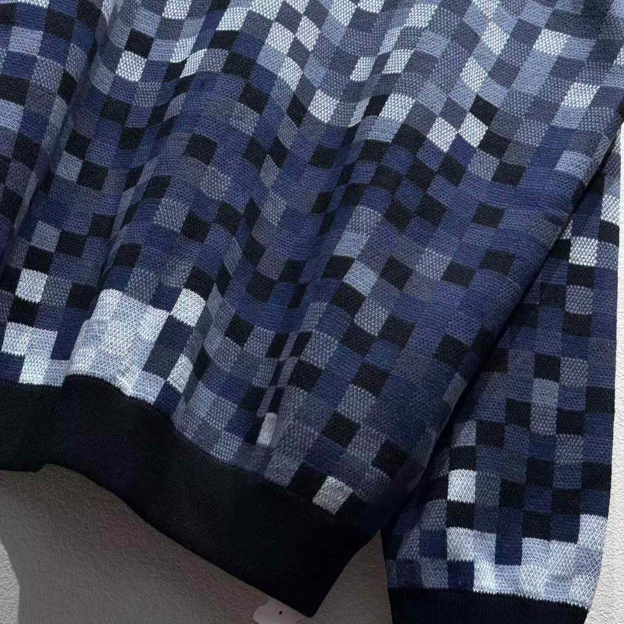 Louis Vuitton LV Vers Damoflage Jacquard Pullover   1AGHTP - EUR FASHION