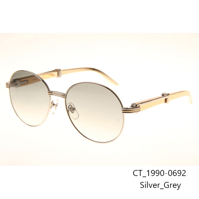 Cartier CT1990-0692 Gold Stainless Steel Sunglasses In Silver Grey - EUR FASHION