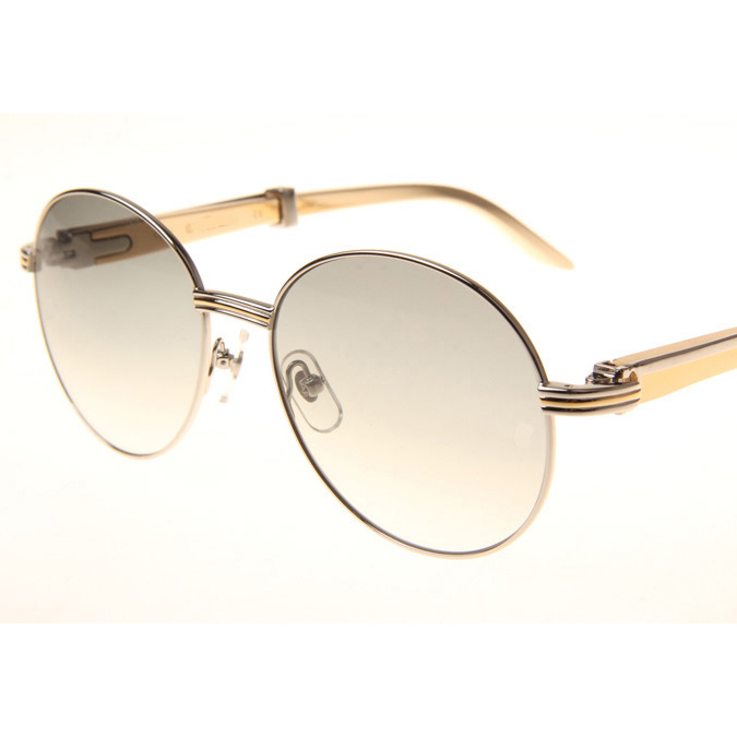 Cartier CT1990-0692 Gold Stainless Steel Sunglasses In Silver Grey - EUR FASHION