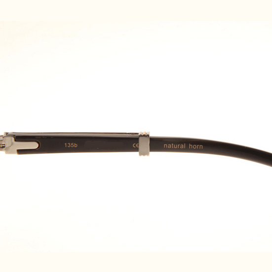 Cartier CT1990-0692 White Mix Black Buffalo Sunglasses In Silver Brown - EUR FASHION