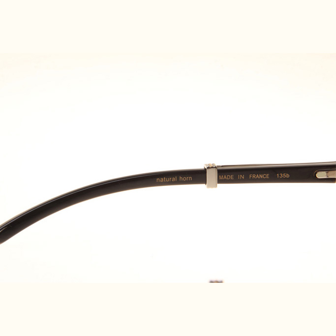 Cartier CT1990-0692 White Mix Black Buffalo Sunglasses In Silver Brown - EUR FASHION