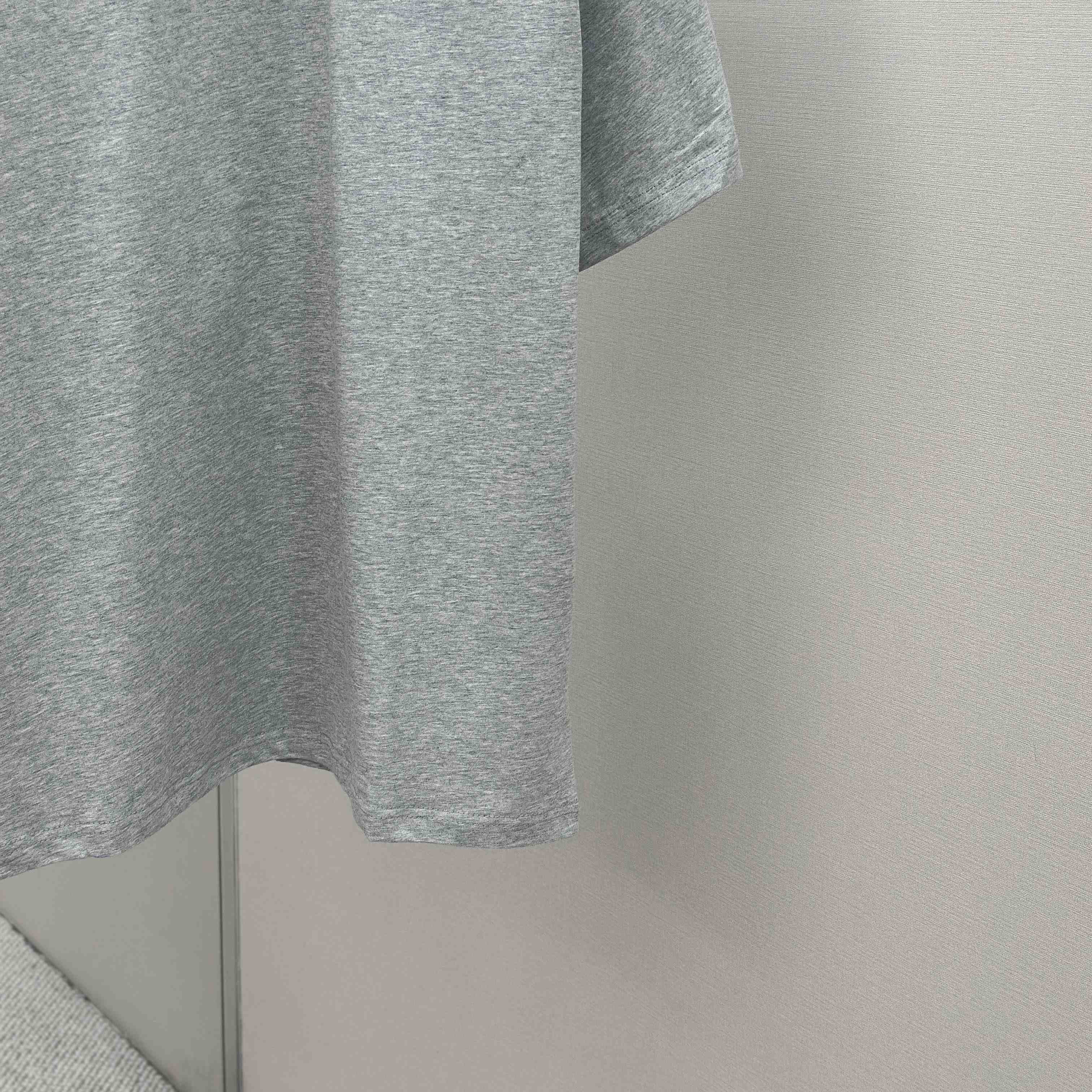 Balenciaga Taped Balenciaga Back T-Shirt Medium Fit in heather grey dry jersey - EUR FASHION