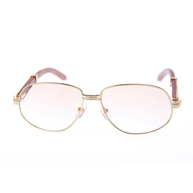 Cartier CT566 Wood Sunglasses In Gold - EUR FASHION