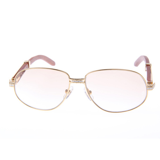 Cartier CT566 Wood Sunglasses In Gold - EUR FASHION
