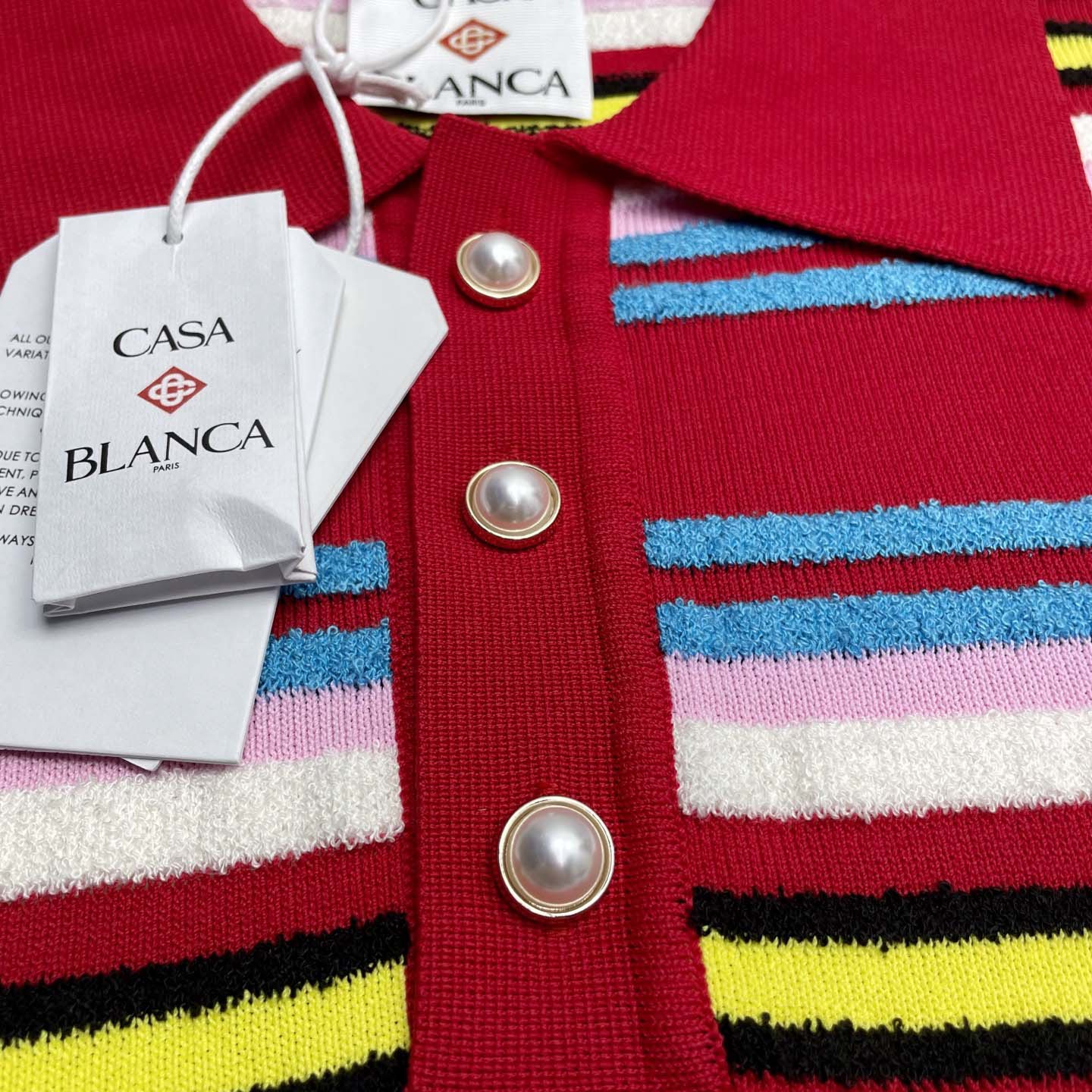 Casablanca Stripe Polo Shirt   D0097 - EUR FASHION