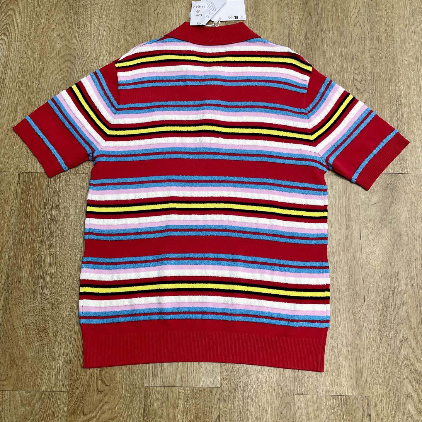 Casablanca Stripe Polo Shirt   D0097 - EUR FASHION