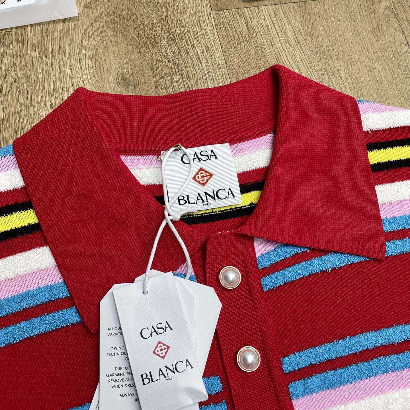 Casablanca Stripe Polo Shirt   D0097 - EUR FASHION