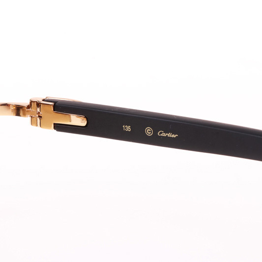 Cartier CT_3524012 Black Wood Sunglasses In Gold Brown - EUR FASHION