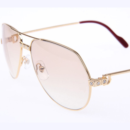 Cartier CT 1324912 Sunglasses In Gold Brown - EUR FASHION