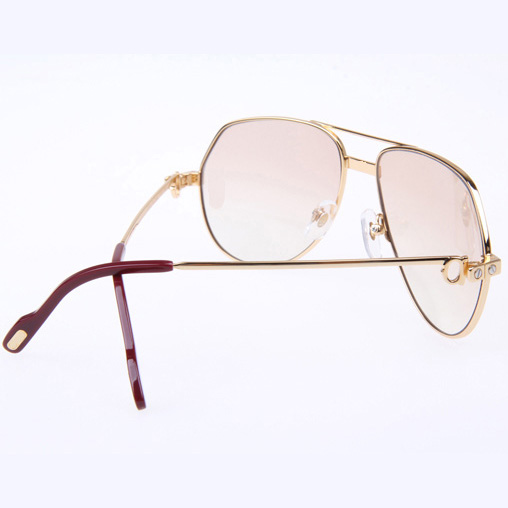 Cartier CT 1324912 Sunglasses In Gold Brown - EUR FASHION