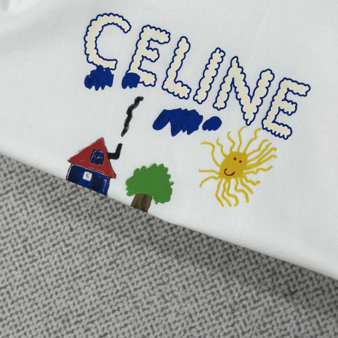 Celine 70'S Hoodie In Cotton Fleece - EUR FASHION