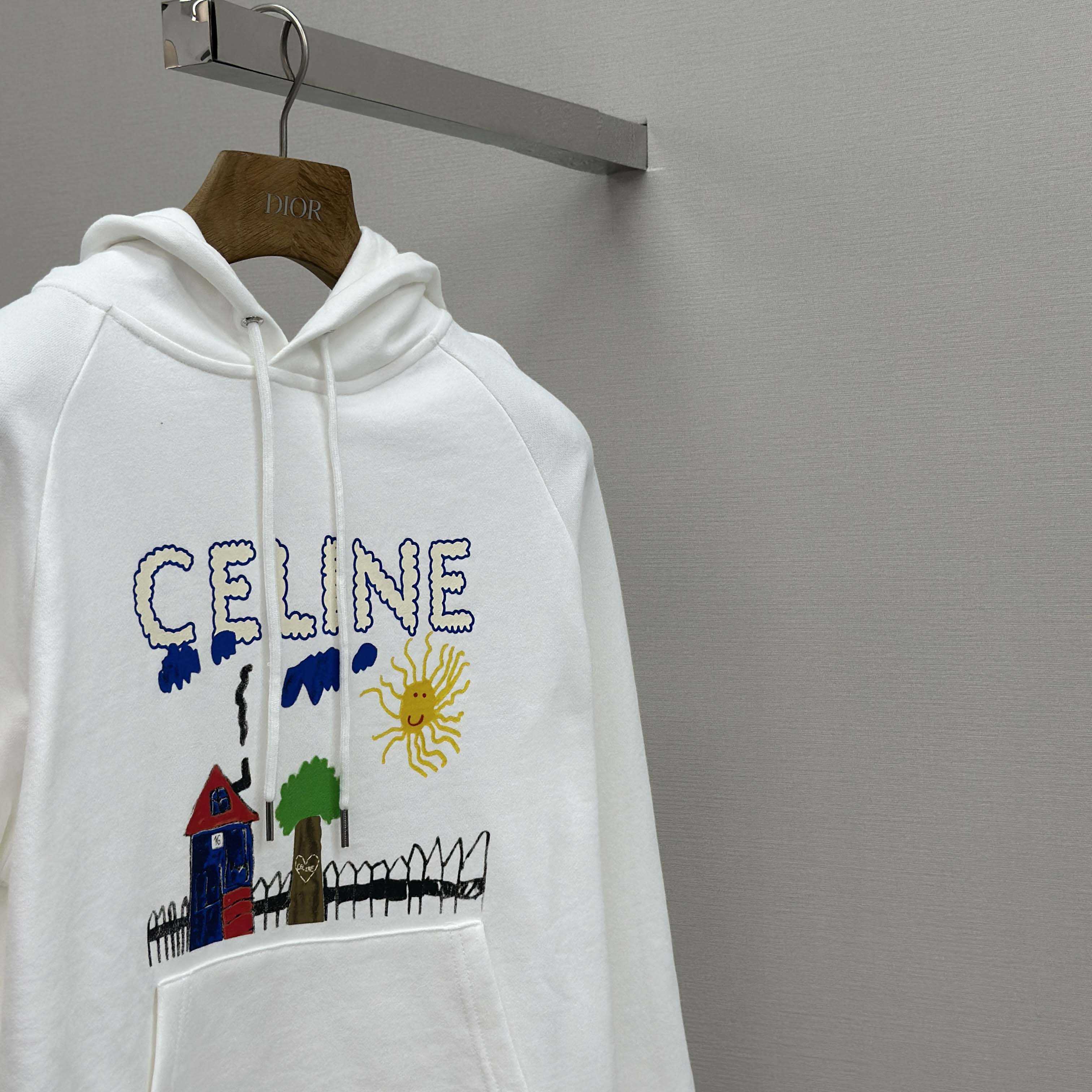 Celine 70'S Hoodie In Cotton Fleece - EUR FASHION
