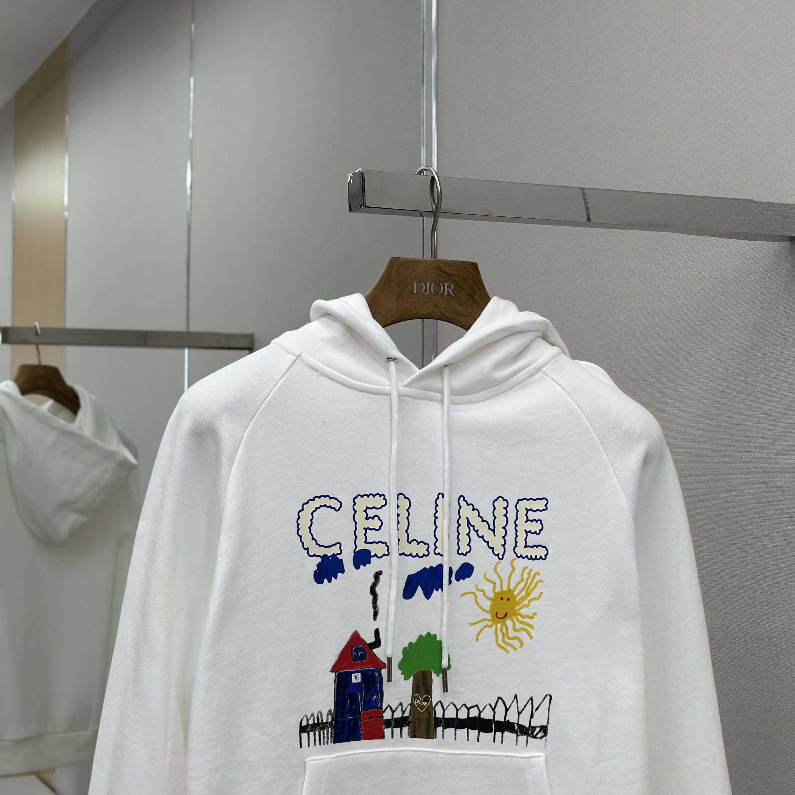 Celine 70'S Hoodie In Cotton Fleece - EUR FASHION