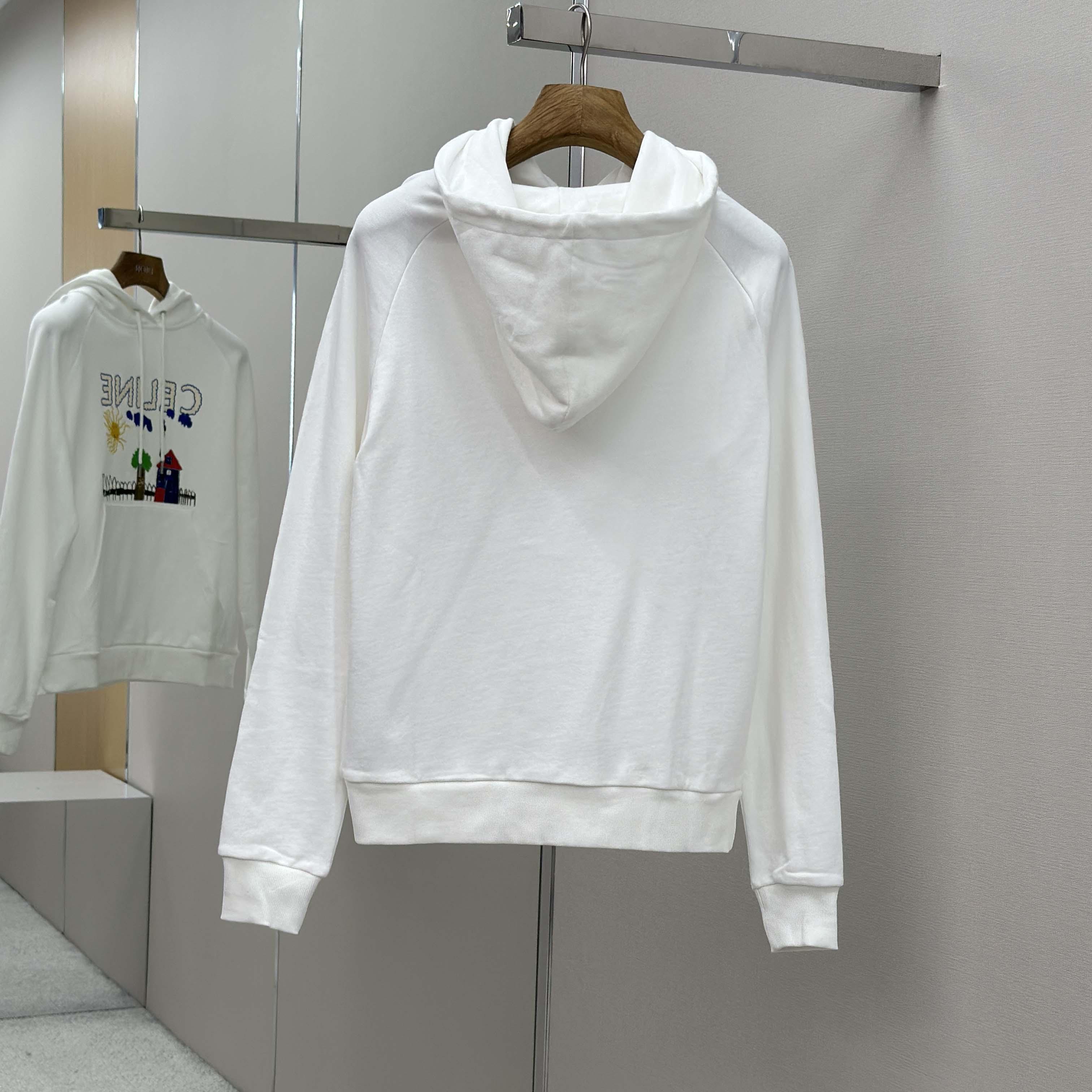 Celine 70'S Hoodie In Cotton Fleece - EUR FASHION