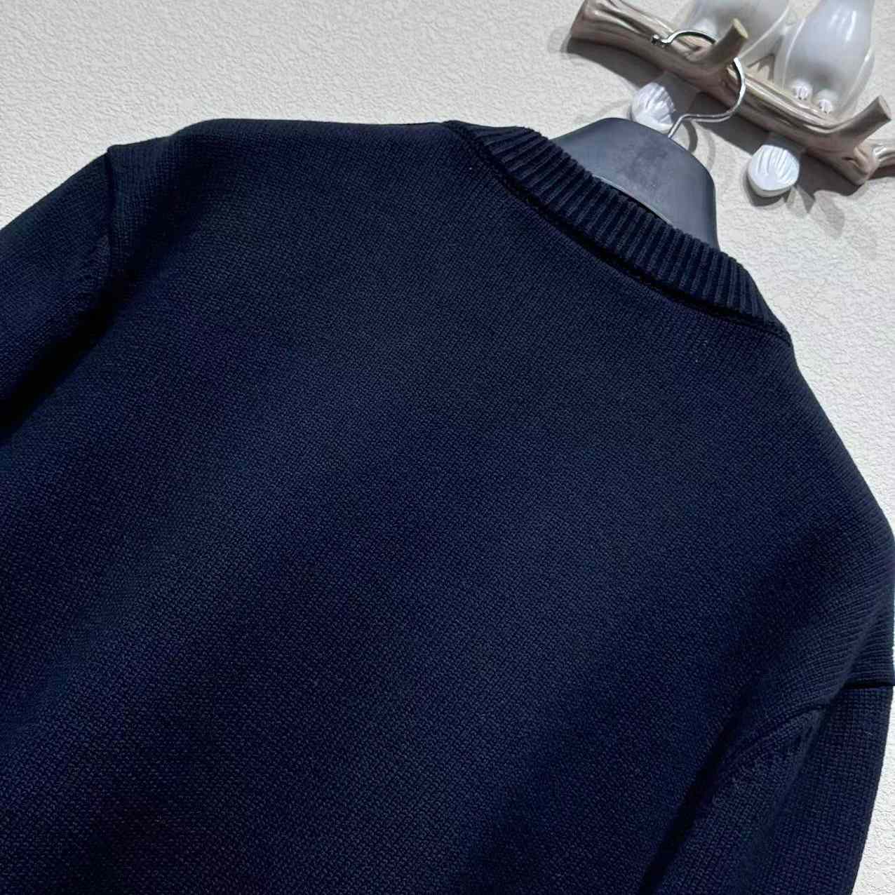 Louis Vuitton Embroidered Cotton-Blend Crewneck - Luxury Blue - EUR FASHION