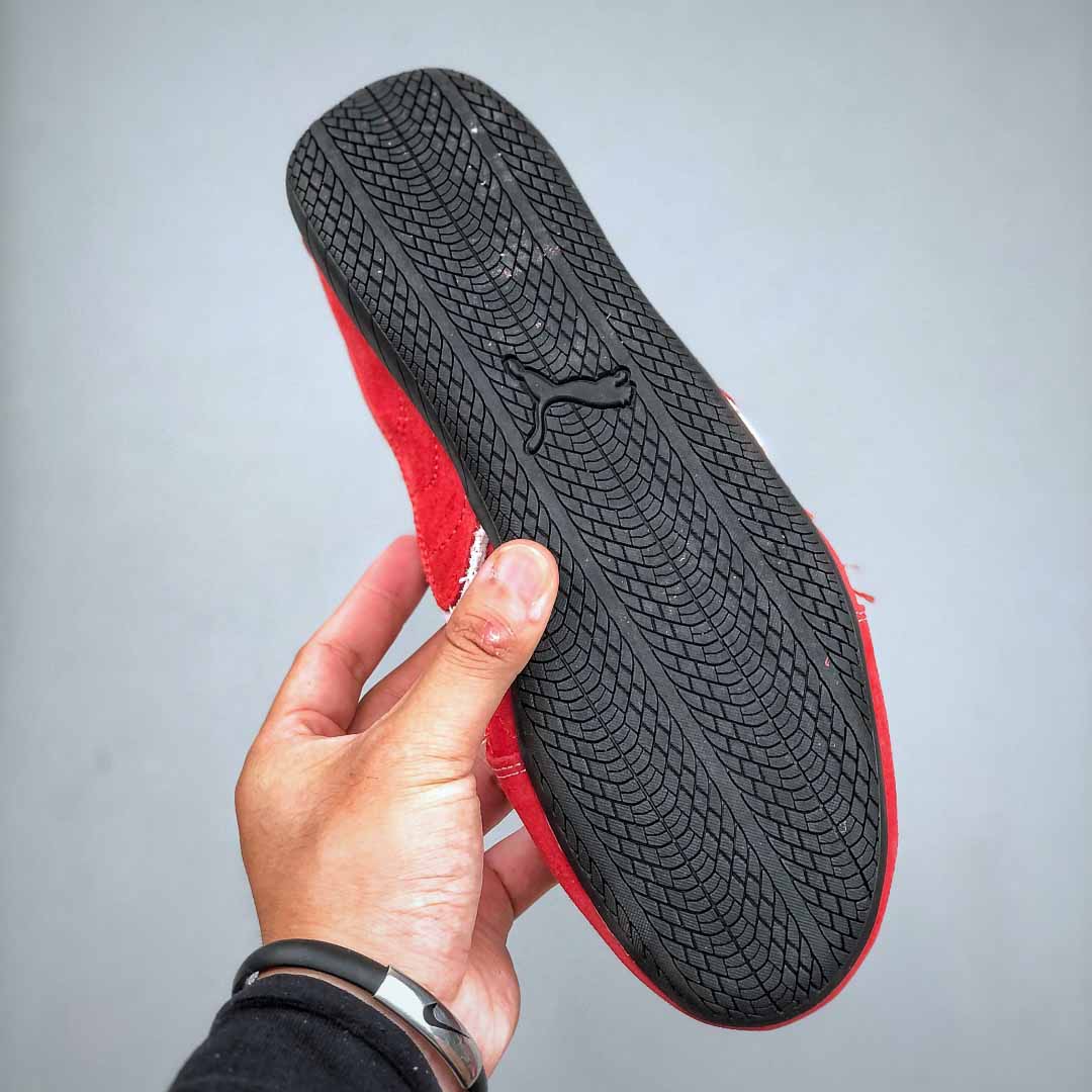 Balenciaga Speedcat Suede Balenciaga In Red, White And Black Distressed Suede Cowskin - EUR FASHION