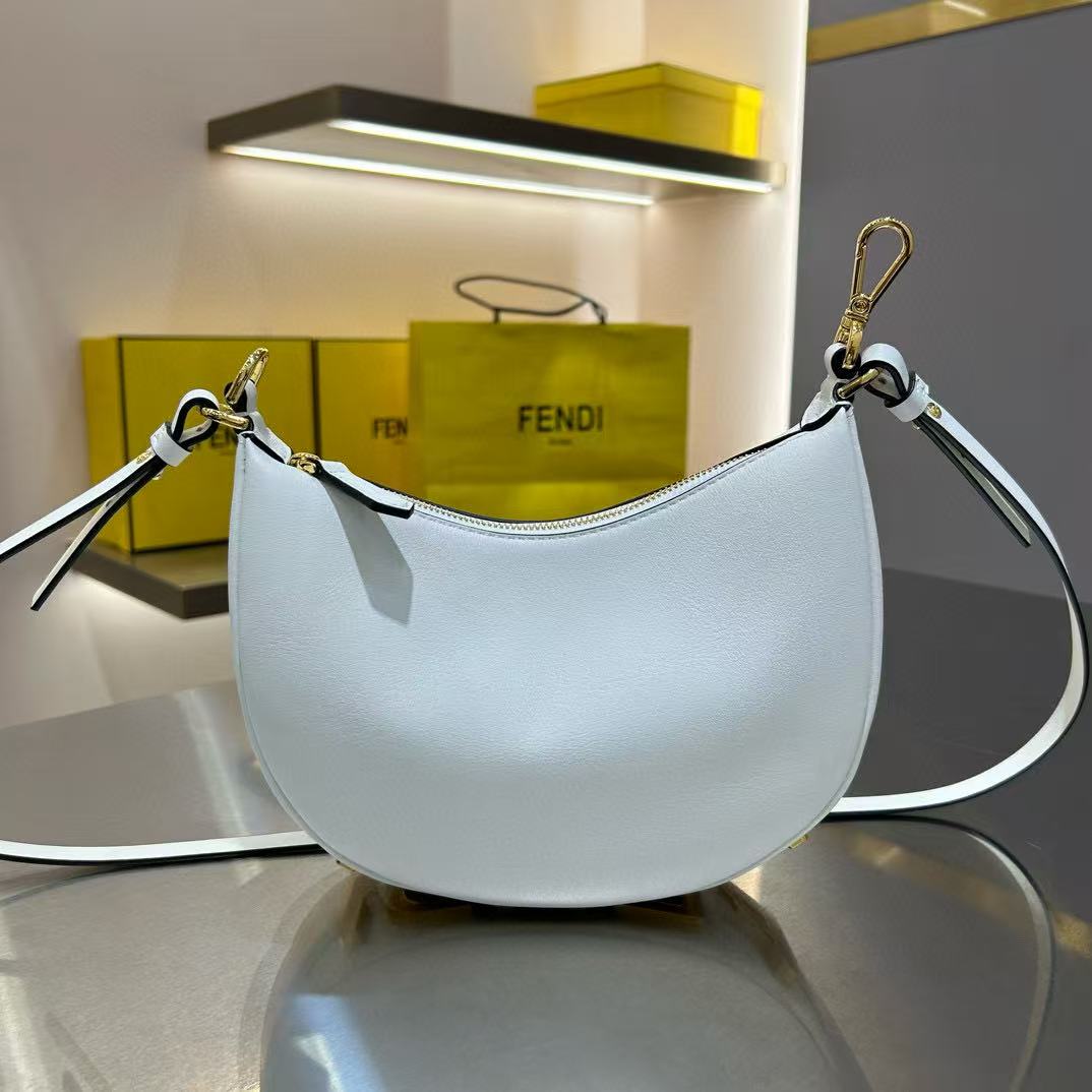 Fendi Fendigraphy White Leather Bag - EUR FASHION