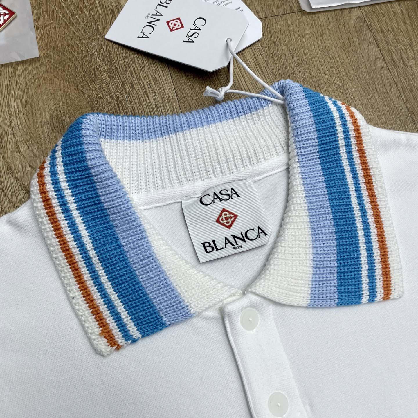 Casablanca Organic-cotton Polo Shirt   c1050 - EUR FASHION