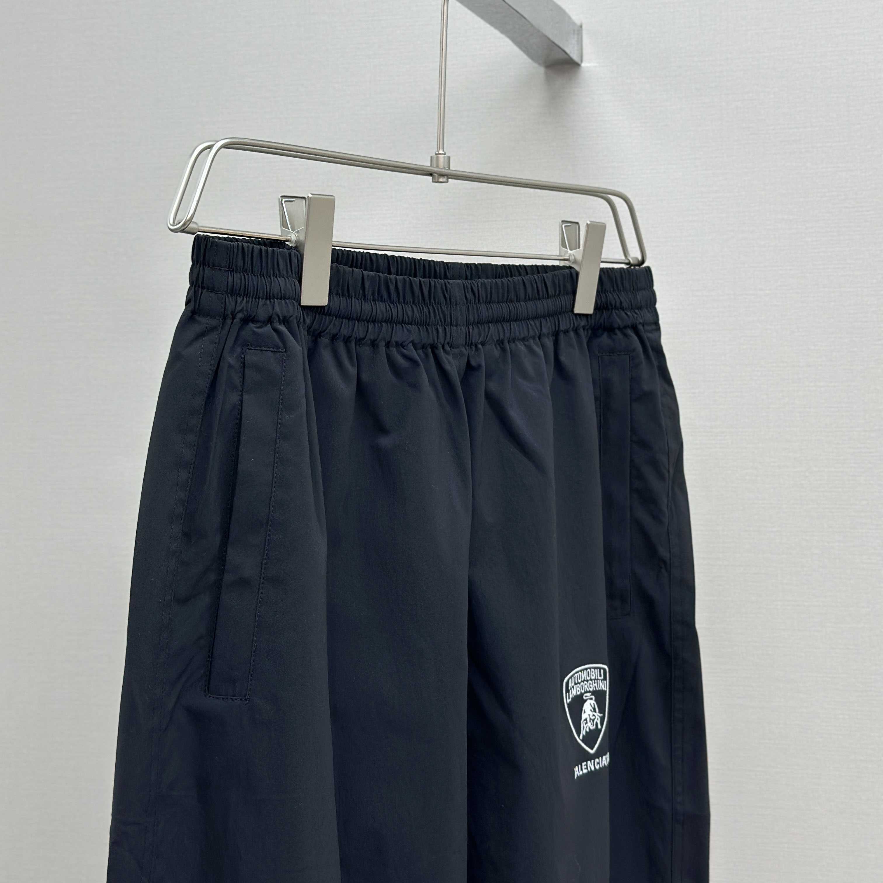 Balenciaga I Automobili Lamborghini Tracksuit Pants In Black Technical Fabric - EUR FASHION
