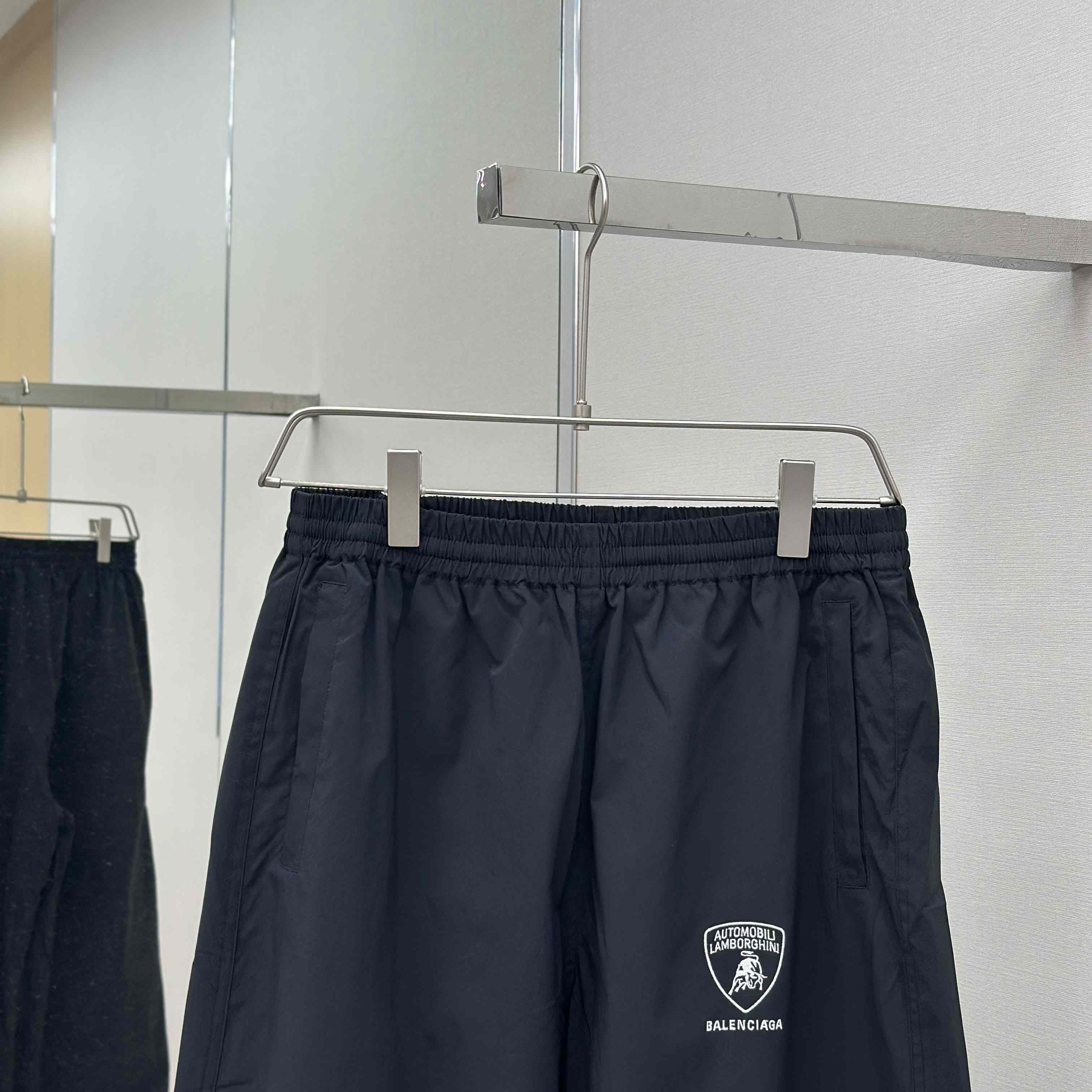 Balenciaga I Automobili Lamborghini Tracksuit Pants In Black Technical Fabric - EUR FASHION