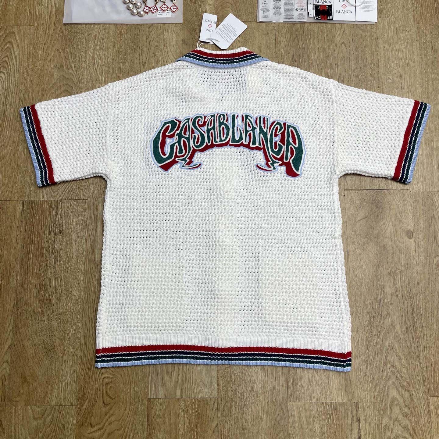 Casablanca Gothic Short-sleeve Crochet Shirt   Z6011 - EUR FASHION