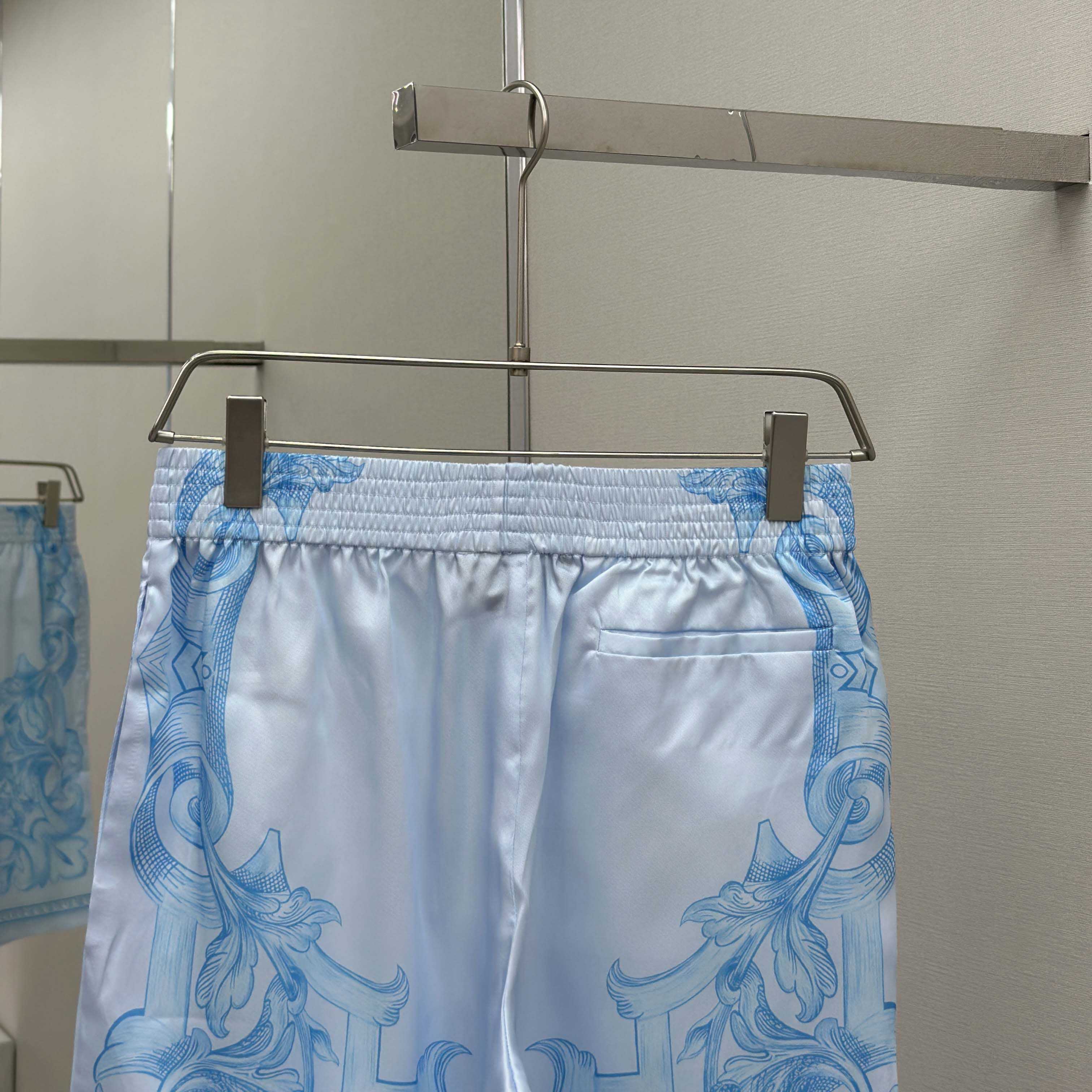 Versace Architectural Baroque Silk Shirt & Silk Shorts - EUR FASHION