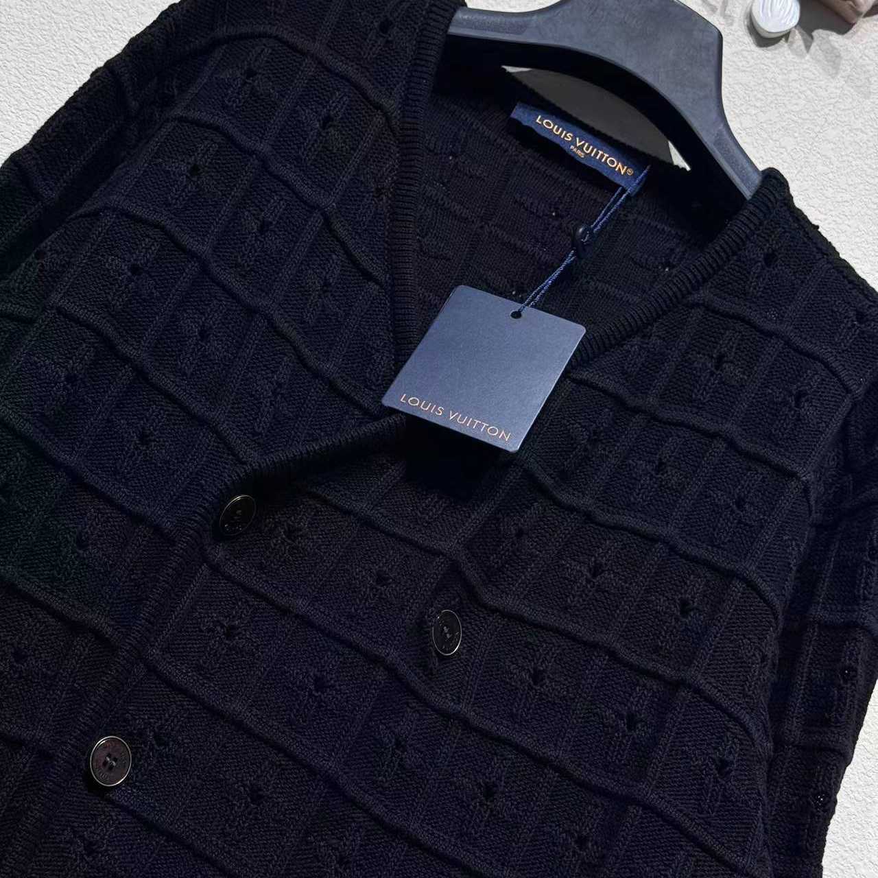 Louis Vuitton Double-Breasted Knit Jacket   1AHVNK - EUR FASHION