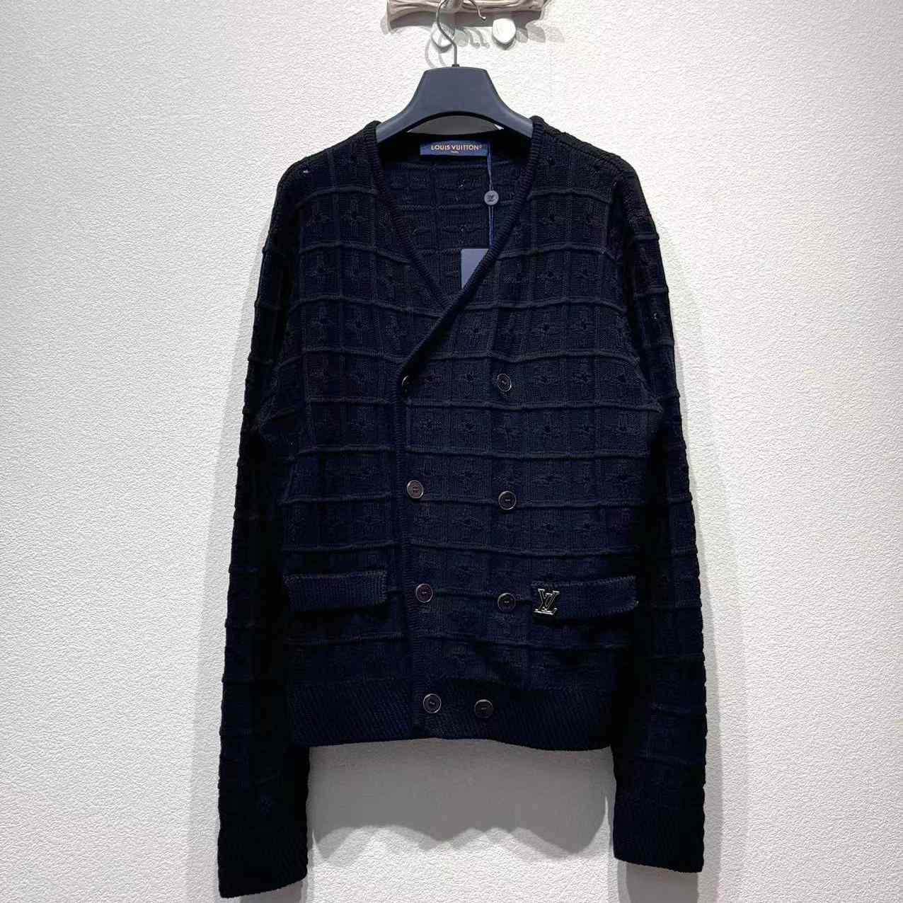 Louis Vuitton Double-Breasted Knit Jacket   1AHVNK - EUR FASHION
