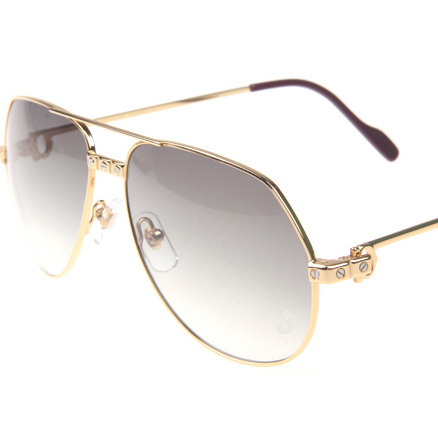 Cartier CT 1324912 Sunglasses In Gold Grey - EUR FASHION