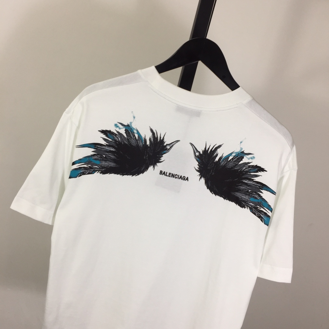 Balenciaga Short Sleeve With Wing Pattern - EUR FASHION