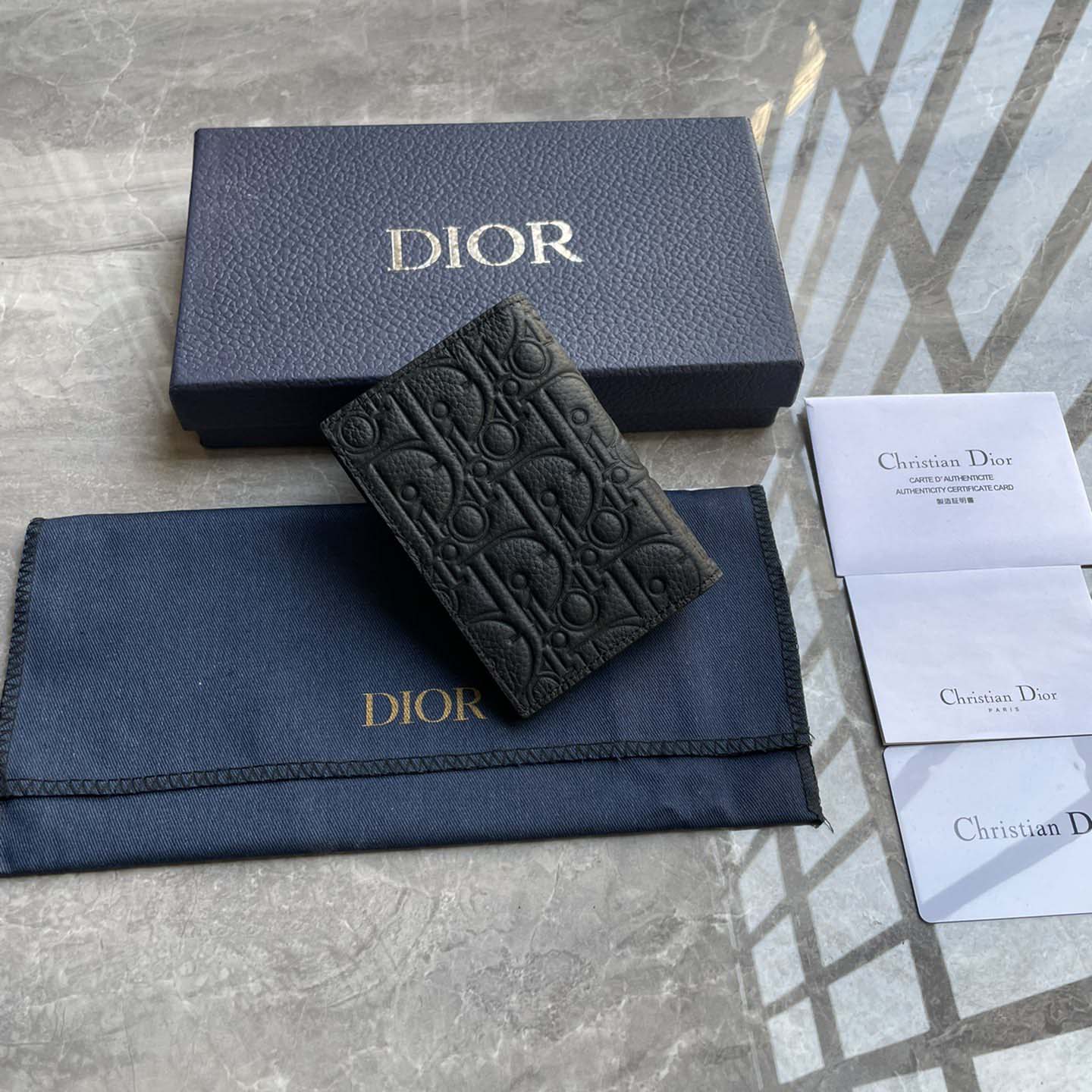 Dior Vertical Bifold Card Holder  - EUR FASHION