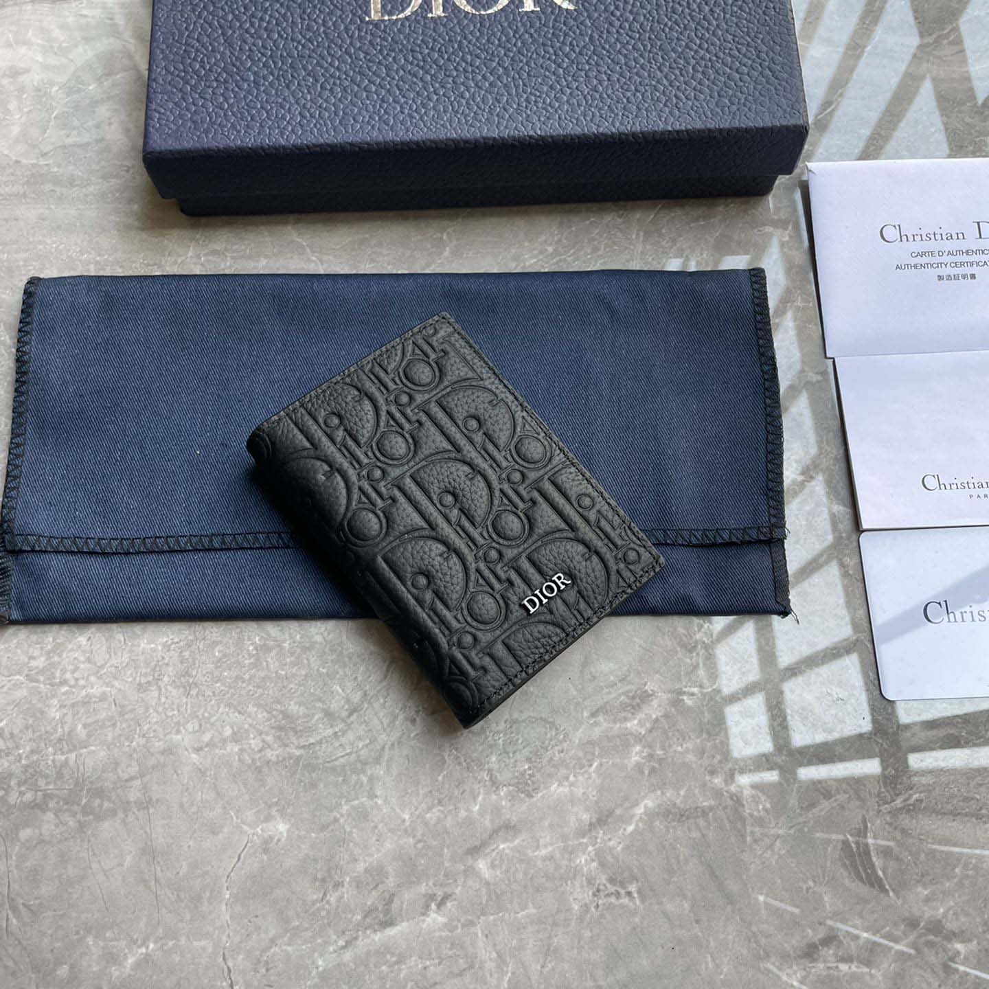 Dior Vertical Bifold Card Holder  - EUR FASHION