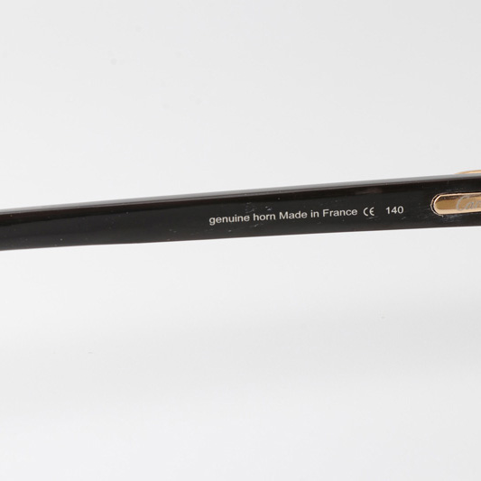 Cartier CT_3524012 Black Buffalo Sunglasses Gold Brown - EUR FASHION
