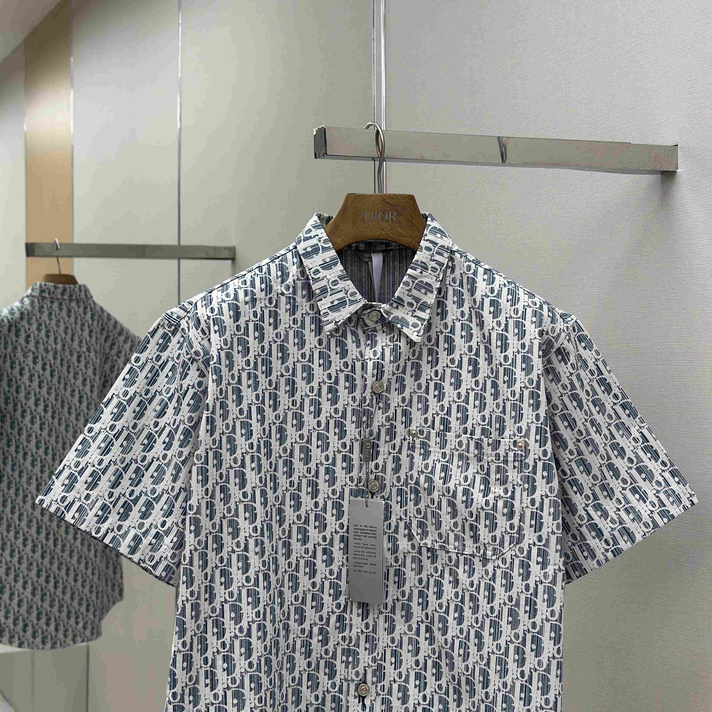 Dior Oblique Short-Sleeved Shirt - EUR FASHION
