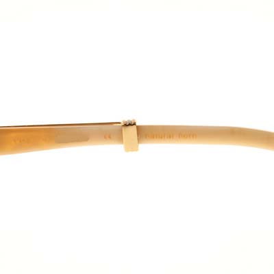 Cartier CT_1116679 Diamond White Buffalo Sunglasses In Gold Brown - EUR FASHION
