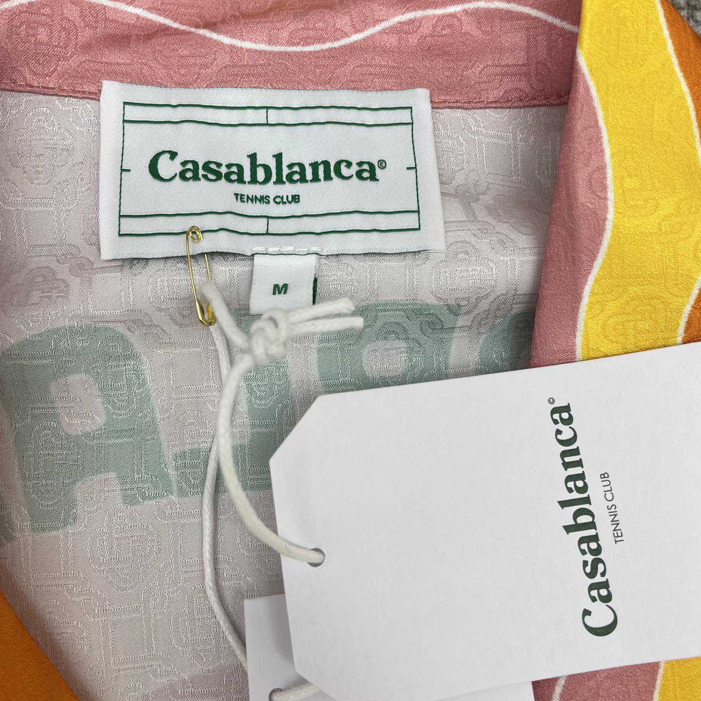 Casablanca Men's Rainbow Monogram Silk Camp Shirt   3452 - EUR FASHION