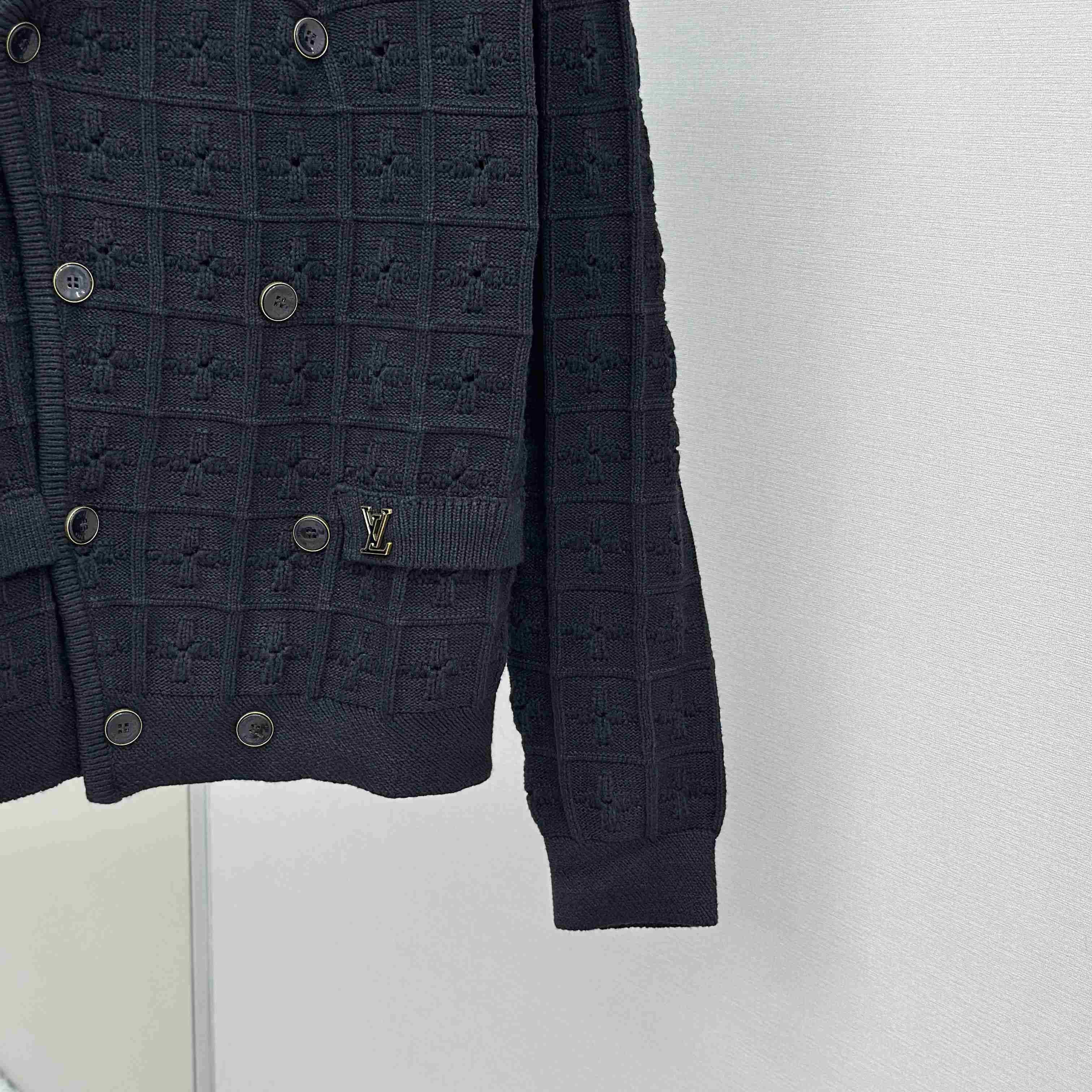 Louis Vuitton Double-Breasted Knit Jacket   1AHVNM - EUR FASHION