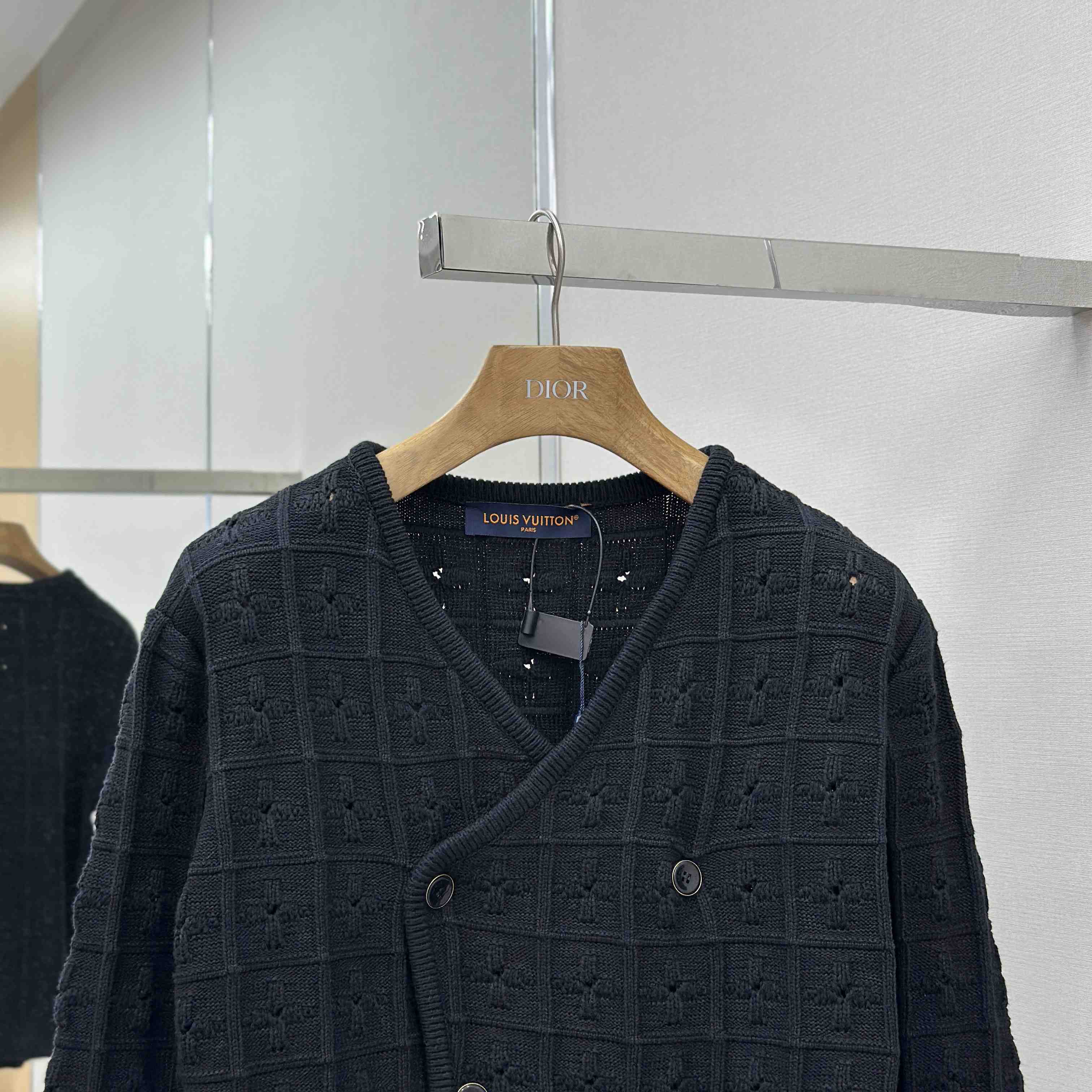 Louis Vuitton Double-Breasted Knit Jacket   1AHVNM - EUR FASHION