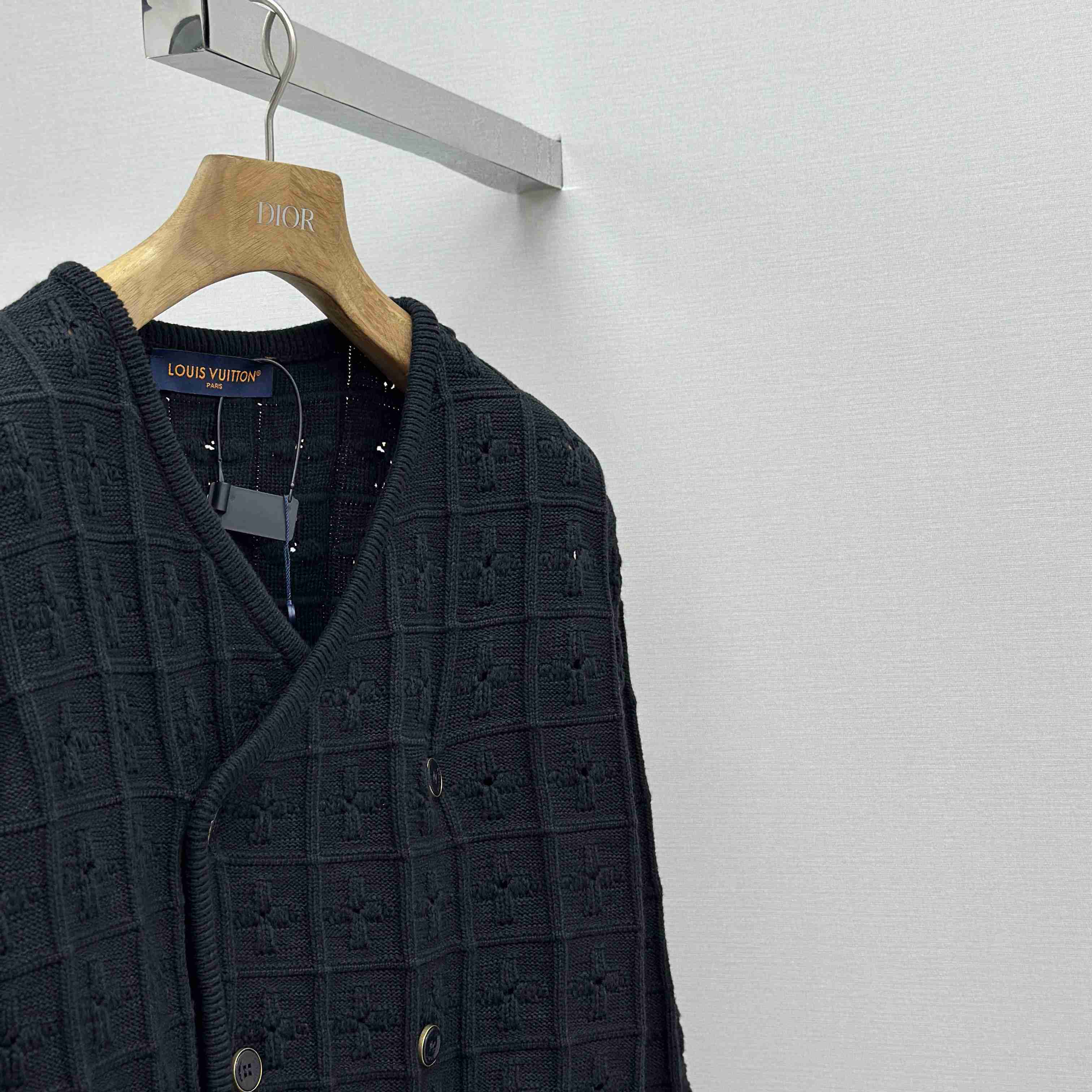 Louis Vuitton Double-Breasted Knit Jacket   1AHVNM - EUR FASHION