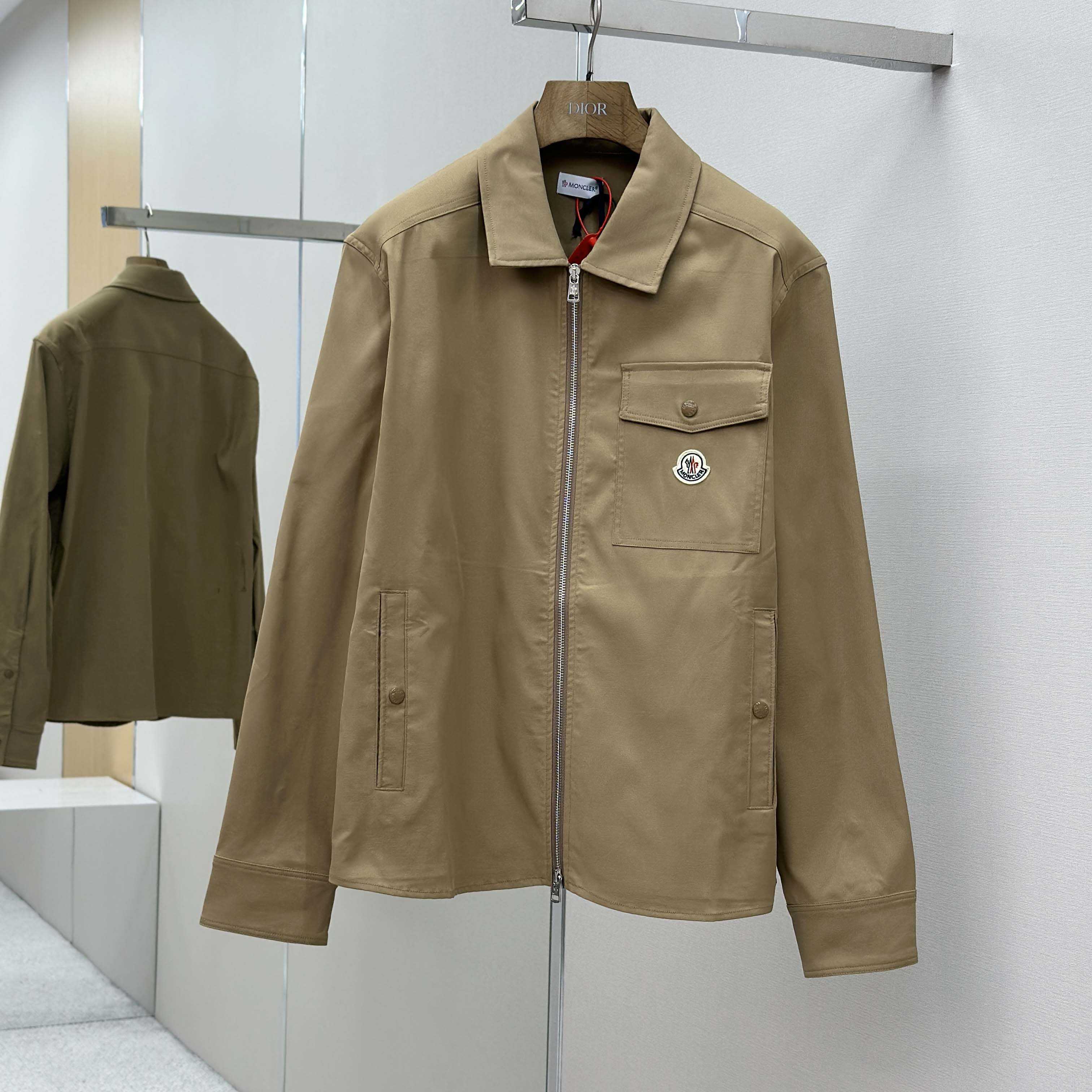 Moncler Gabardine Cotton Shirt Jacket - EUR FASHION