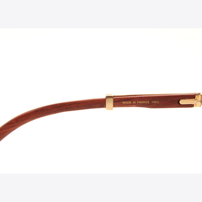 Cartier CT1990-0692 Wood Sunglasses In Gold Grey - EUR FASHION