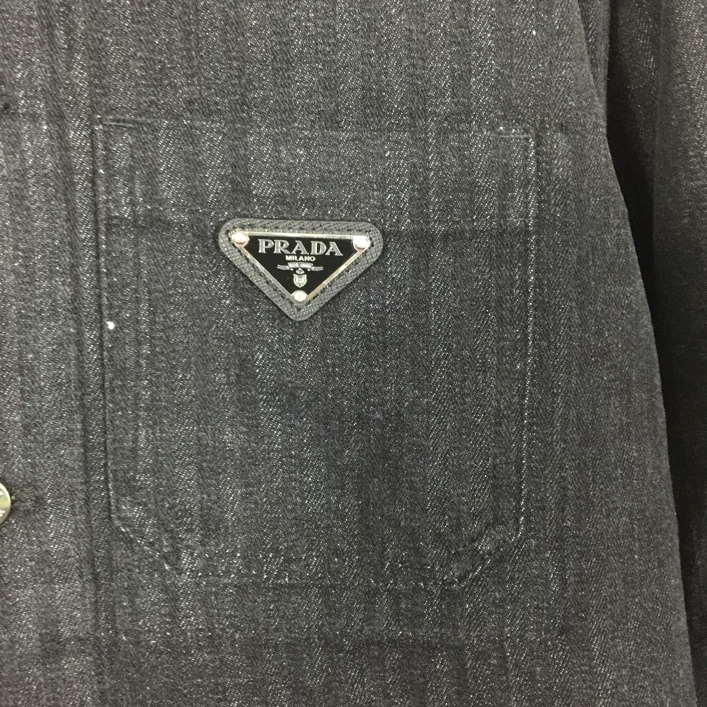 Prada Chevron Denim Blouson Jacket - EUR FASHION