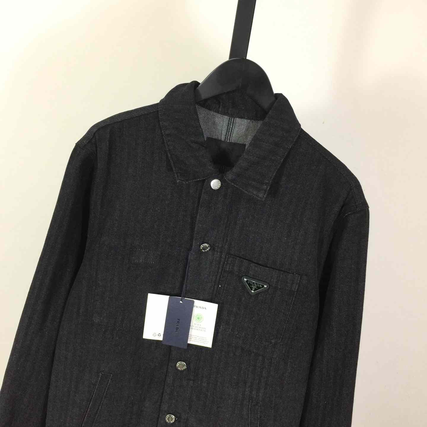 Prada Chevron Denim Blouson Jacket - EUR FASHION