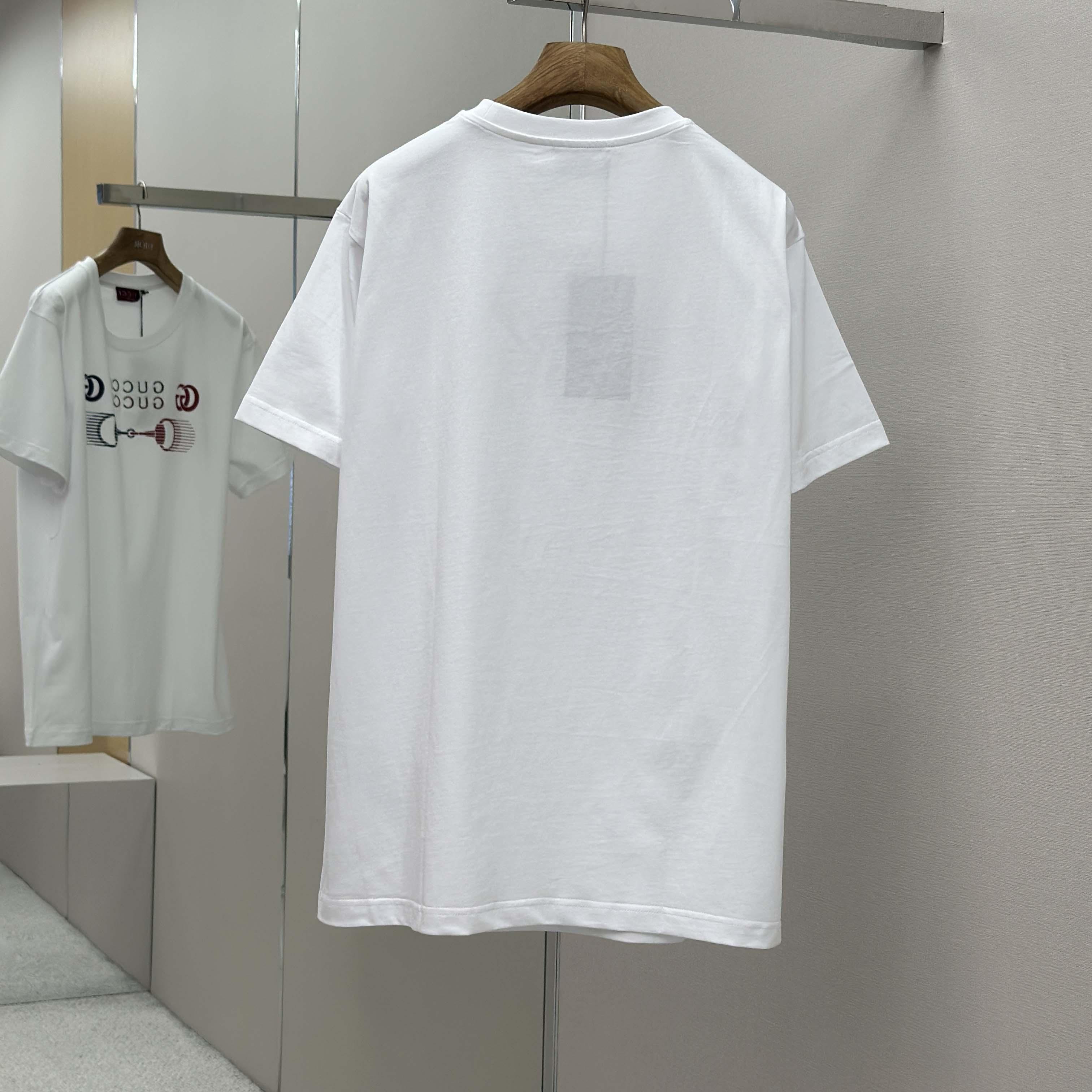 Gucci Printed Cotton Jersey T-shirt - EUR FASHION