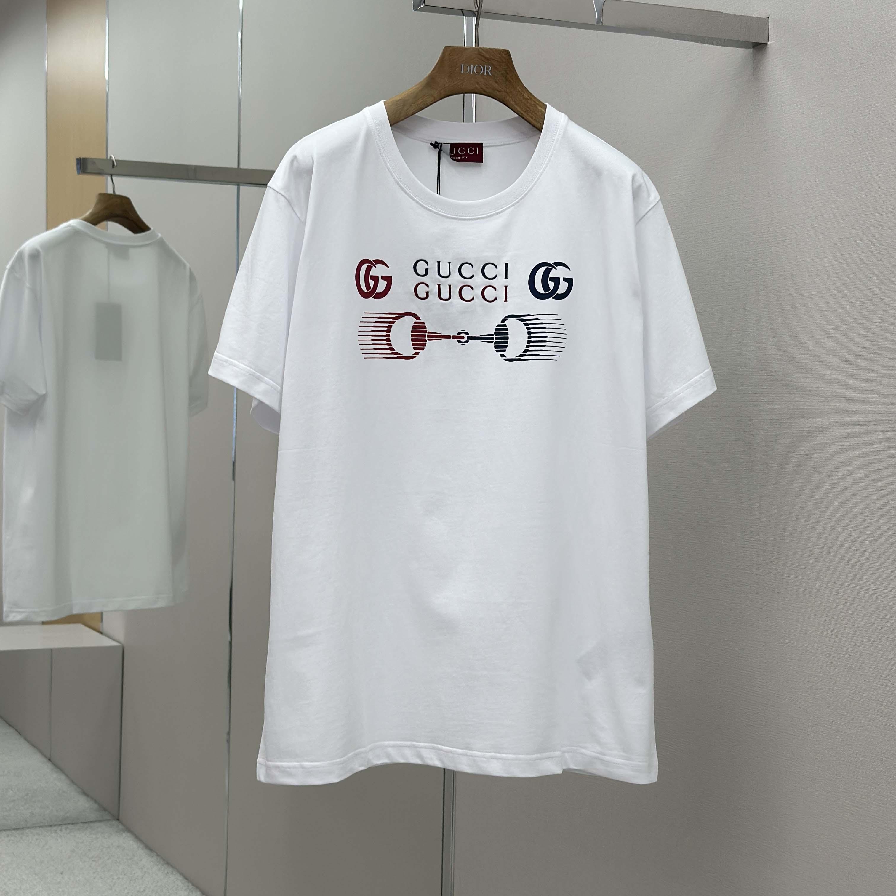 Gucci Printed Cotton Jersey T-shirt - EUR FASHION
