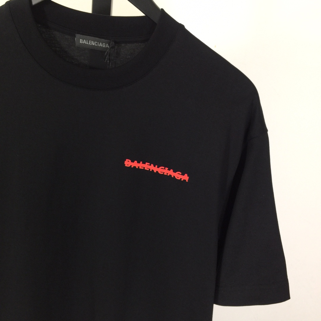 Balenciaga Printed Letter Short Sleeve - EUR FASHION