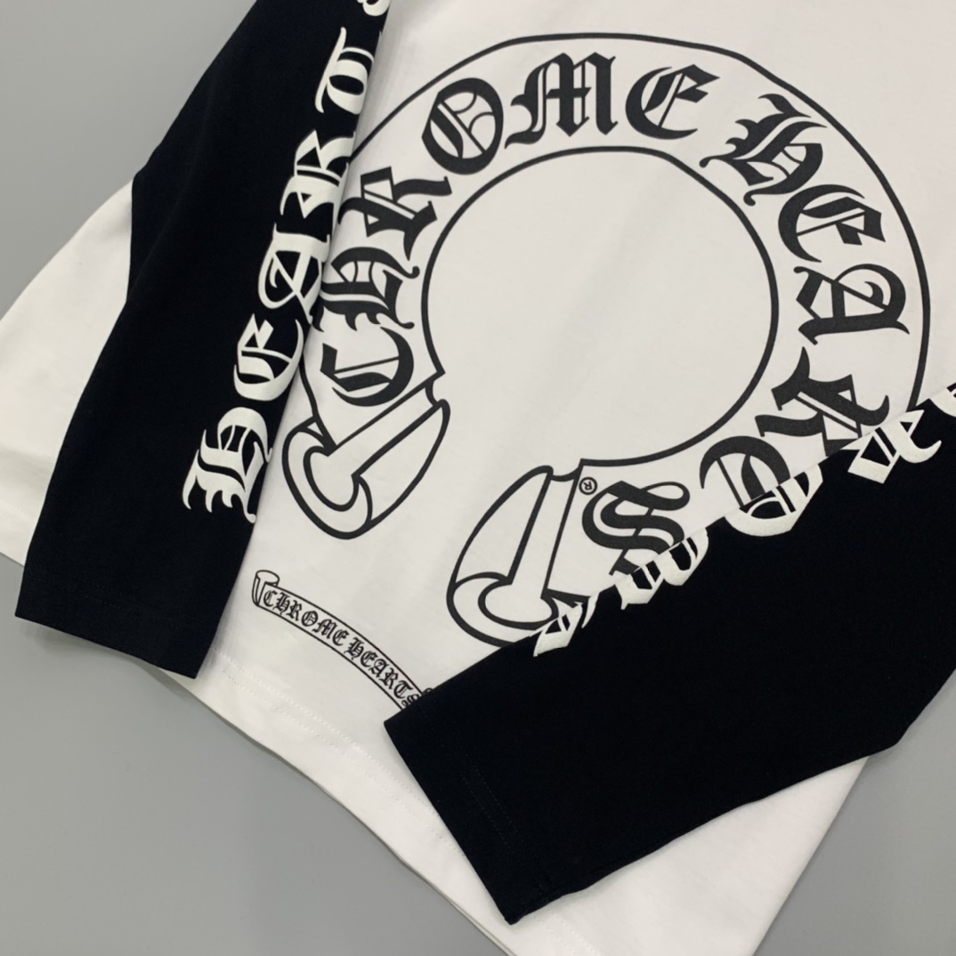 Chrome Hearts Horseshoe Neck Tee - EUR FASHION